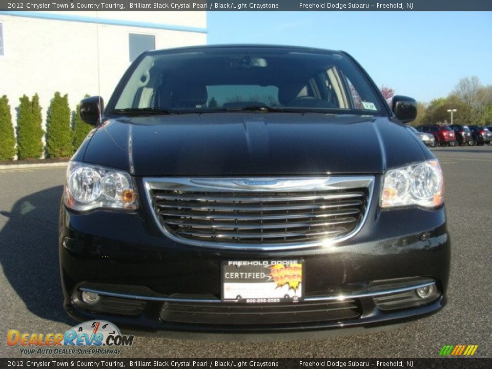 2012 Chrysler Town & Country Touring Brilliant Black Crystal Pearl / Black/Light Graystone Photo #2