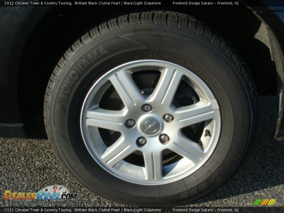 2012 Chrysler Town & Country Touring Brilliant Black Crystal Pearl / Black/Light Graystone Photo #6