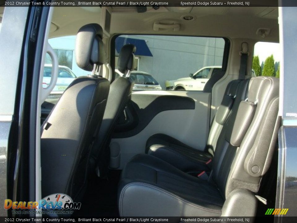 2012 Chrysler Town & Country Touring Brilliant Black Crystal Pearl / Black/Light Graystone Photo #7