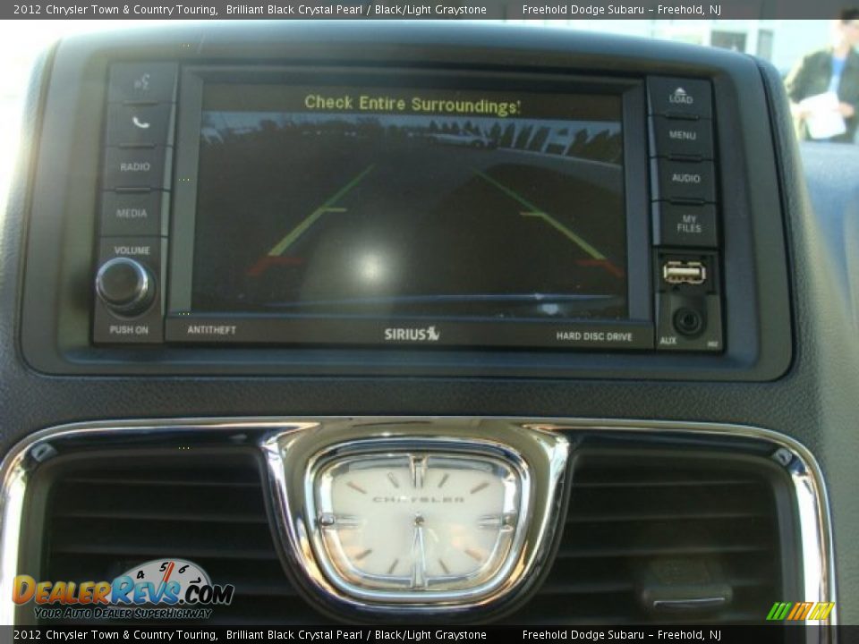 2012 Chrysler Town & Country Touring Brilliant Black Crystal Pearl / Black/Light Graystone Photo #13