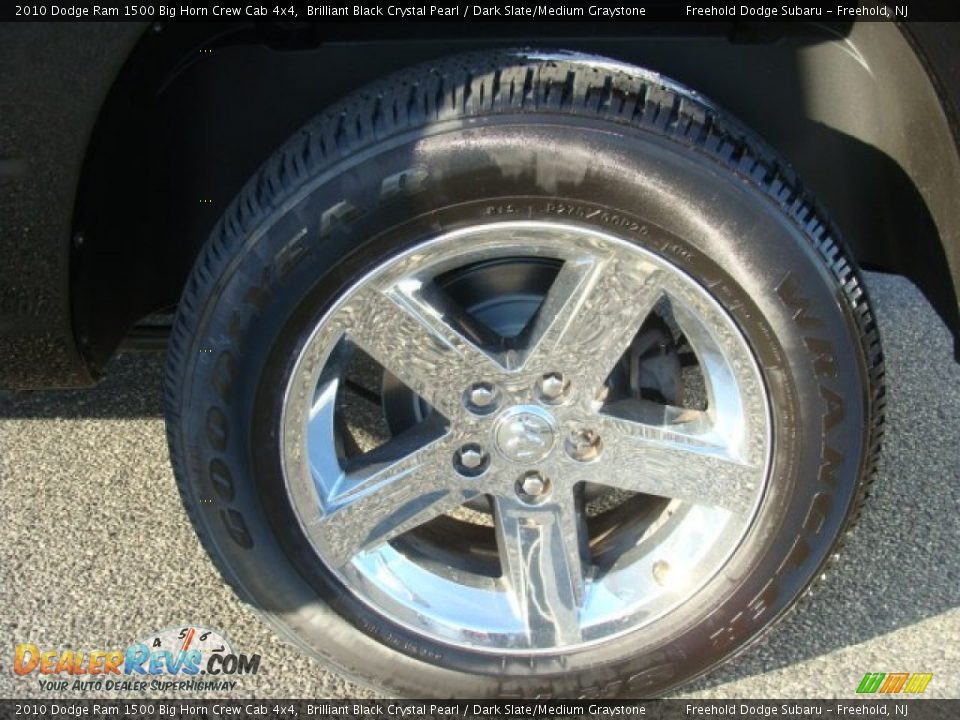 2010 Dodge Ram 1500 Big Horn Crew Cab 4x4 Brilliant Black Crystal Pearl / Dark Slate/Medium Graystone Photo #6