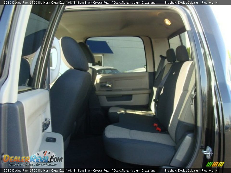 2010 Dodge Ram 1500 Big Horn Crew Cab 4x4 Brilliant Black Crystal Pearl / Dark Slate/Medium Graystone Photo #7