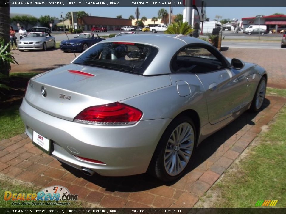 2009 BMW Z4 sDrive35i Roadster Titanium Silver Metallic / Black Photo #5