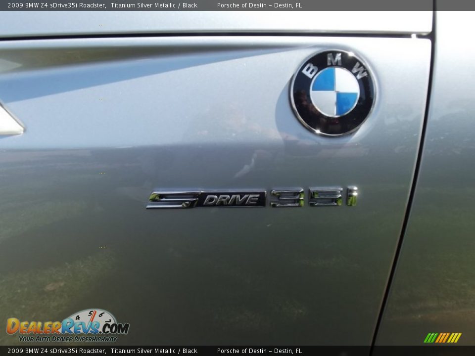 2009 BMW Z4 sDrive35i Roadster Titanium Silver Metallic / Black Photo #9