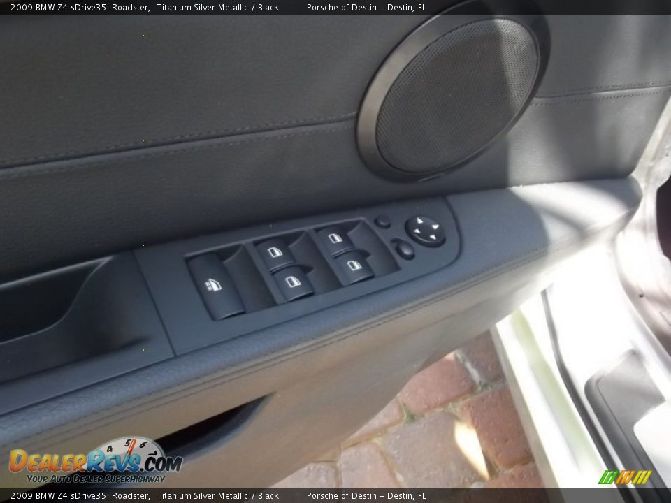 2009 BMW Z4 sDrive35i Roadster Titanium Silver Metallic / Black Photo #13