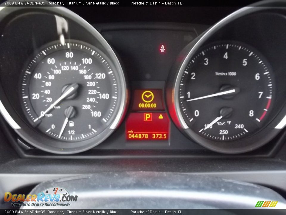 2009 BMW Z4 sDrive35i Roadster Titanium Silver Metallic / Black Photo #18