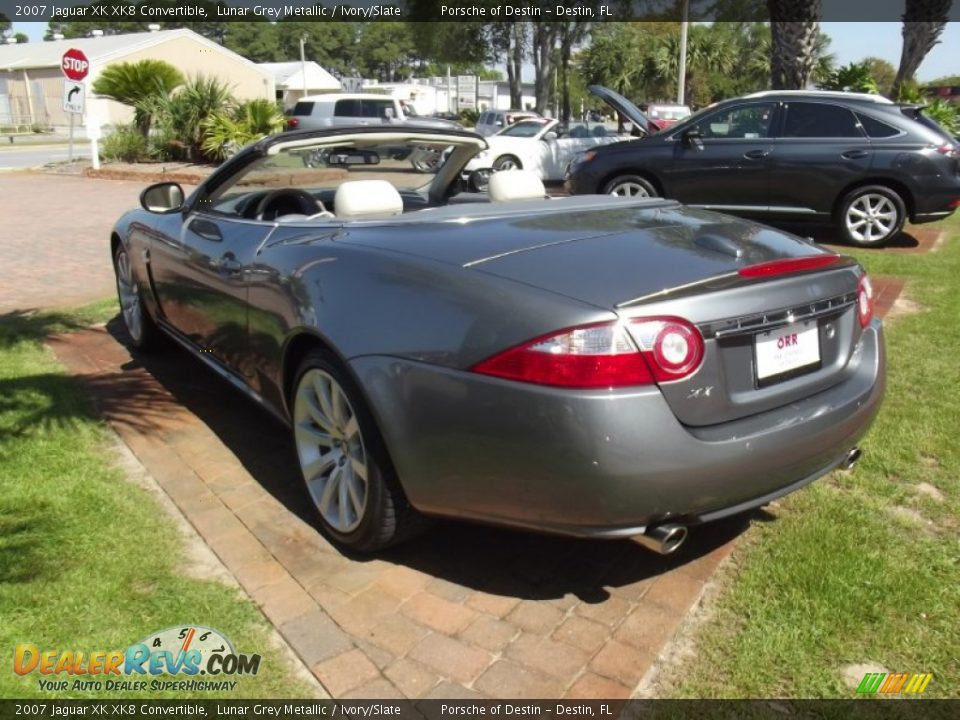 2007 Jaguar XK XK8 Convertible Lunar Grey Metallic / Ivory/Slate Photo #3
