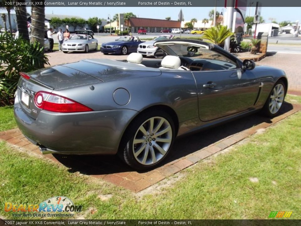 2007 Jaguar XK XK8 Convertible Lunar Grey Metallic / Ivory/Slate Photo #5