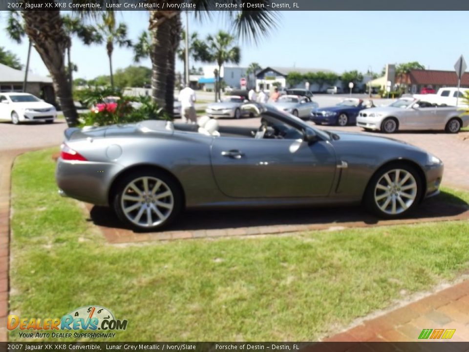 2007 Jaguar XK XK8 Convertible Lunar Grey Metallic / Ivory/Slate Photo #6