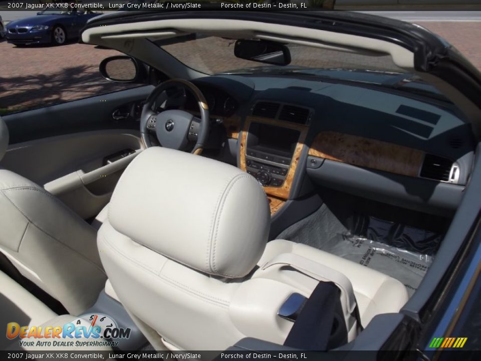 2007 Jaguar XK XK8 Convertible Lunar Grey Metallic / Ivory/Slate Photo #10
