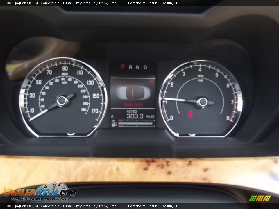 2007 Jaguar XK XK8 Convertible Gauges Photo #14