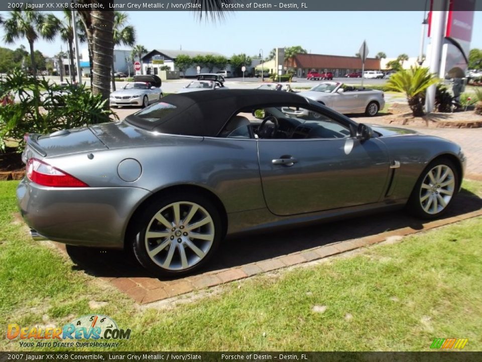 2007 Jaguar XK XK8 Convertible Lunar Grey Metallic / Ivory/Slate Photo #19