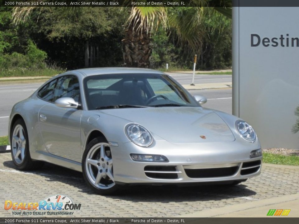 2006 Porsche 911 Carrera Coupe Arctic Silver Metallic / Black Photo #1