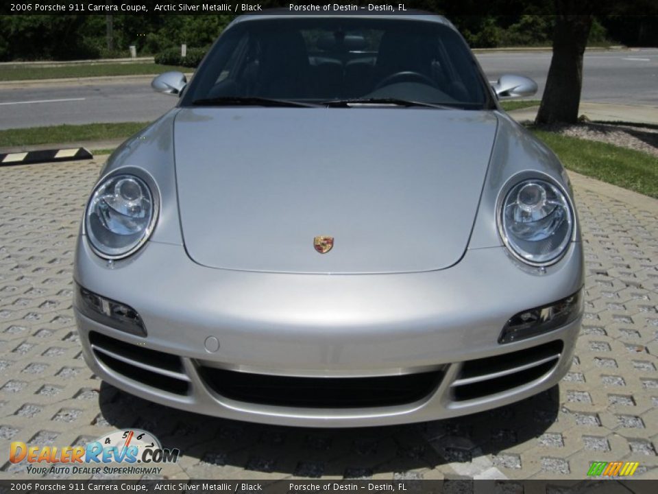 2006 Porsche 911 Carrera Coupe Arctic Silver Metallic / Black Photo #3