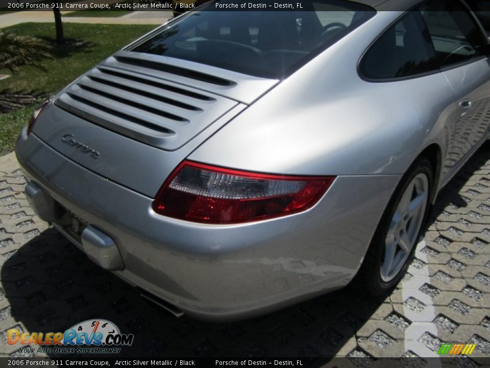 2006 Porsche 911 Carrera Coupe Arctic Silver Metallic / Black Photo #12