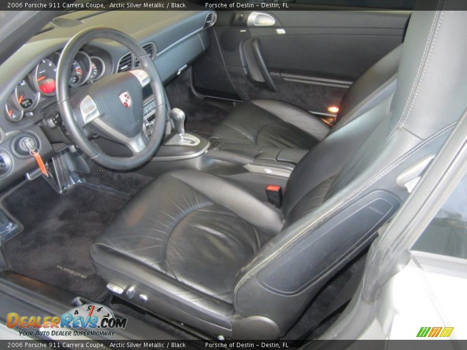 Black Interior - 2006 Porsche 911 Carrera Coupe Photo #22
