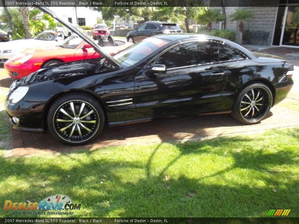 2007 Mercedes-Benz SL 550 Roadster Black / Black Photo #21