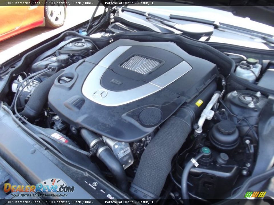 2007 Mercedes-Benz SL 550 Roadster Black / Black Photo #22