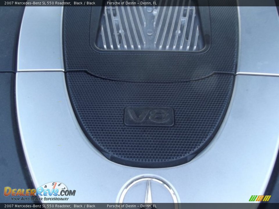 2007 Mercedes-Benz SL 550 Roadster Black / Black Photo #23
