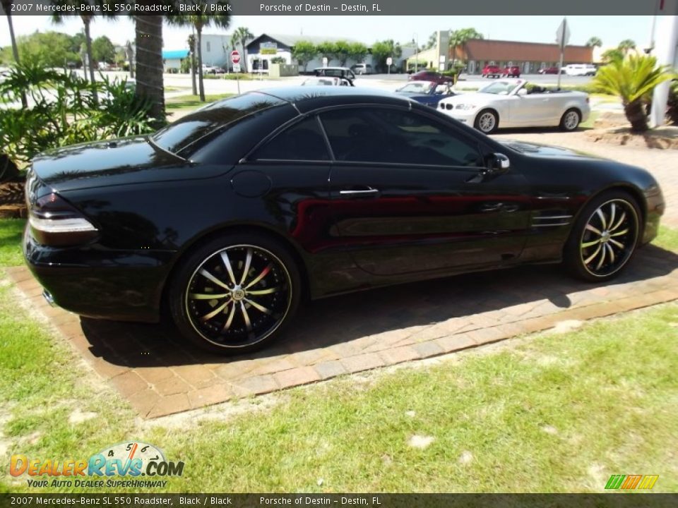 2007 Mercedes-Benz SL 550 Roadster Black / Black Photo #24