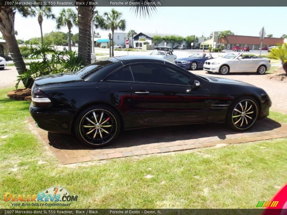 2007 Mercedes-Benz SL 550 Roadster Black / Black Photo #25