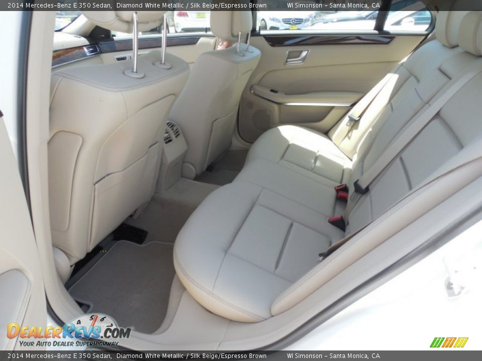 2014 Mercedes-Benz E 350 Sedan Diamond White Metallic / Silk Beige/Espresso Brown Photo #8