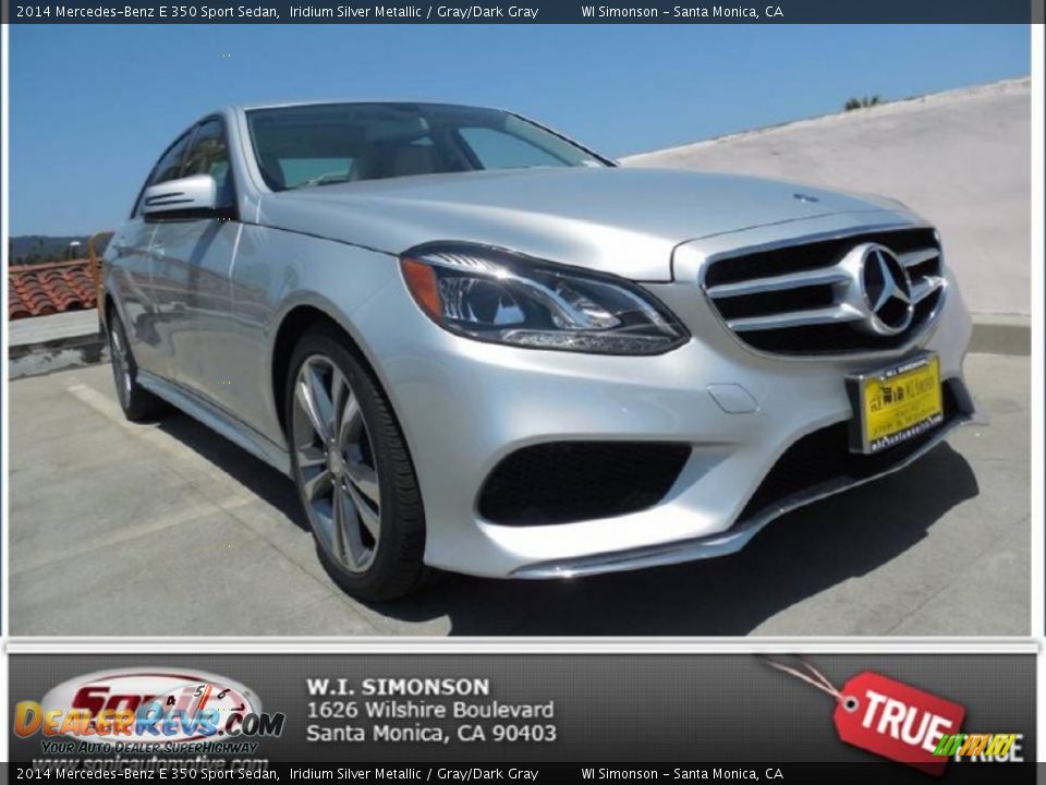 2014 Mercedes-Benz E 350 Sport Sedan Iridium Silver Metallic / Gray/Dark Gray Photo #1