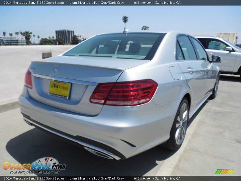 2014 Mercedes-Benz E 350 Sport Sedan Iridium Silver Metallic / Gray/Dark Gray Photo #4