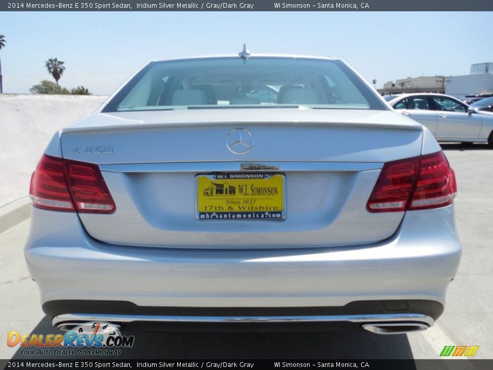 2014 Mercedes-Benz E 350 Sport Sedan Iridium Silver Metallic / Gray/Dark Gray Photo #5