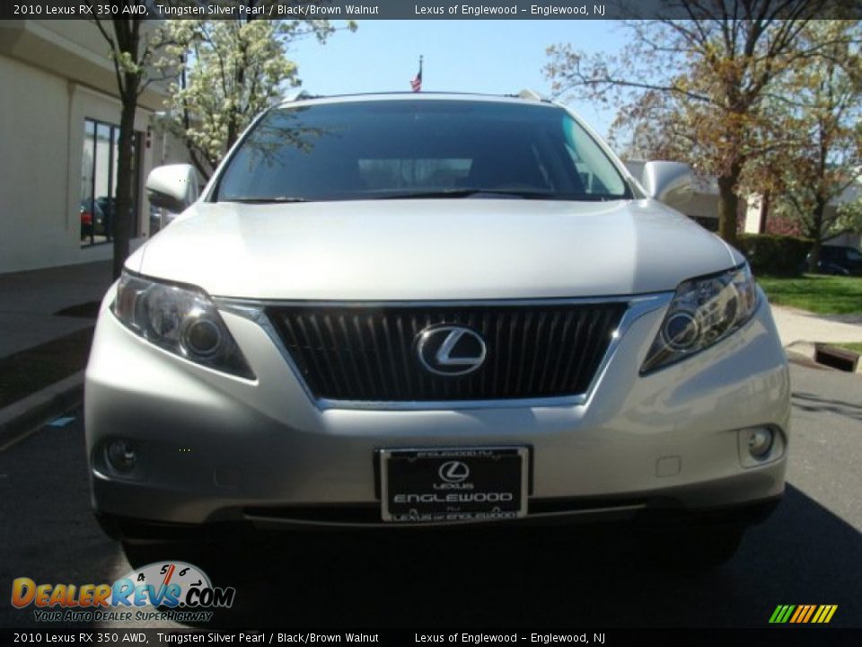 2010 Lexus RX 350 AWD Tungsten Silver Pearl / Black/Brown Walnut Photo #2