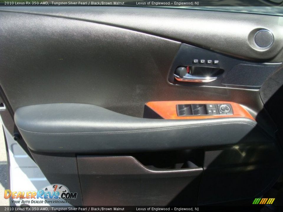 2010 Lexus RX 350 AWD Tungsten Silver Pearl / Black/Brown Walnut Photo #6