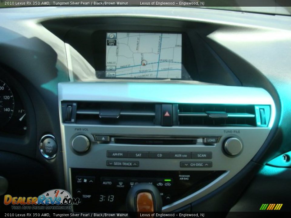 2010 Lexus RX 350 AWD Tungsten Silver Pearl / Black/Brown Walnut Photo #11