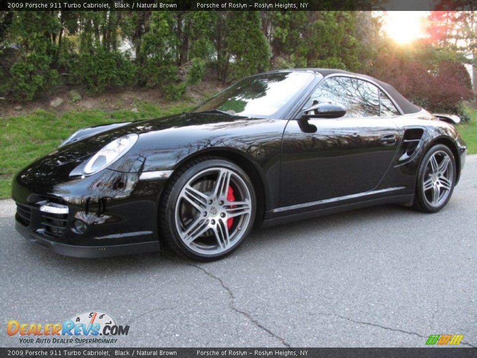 Front 3/4 View of 2009 Porsche 911 Turbo Cabriolet Photo #1