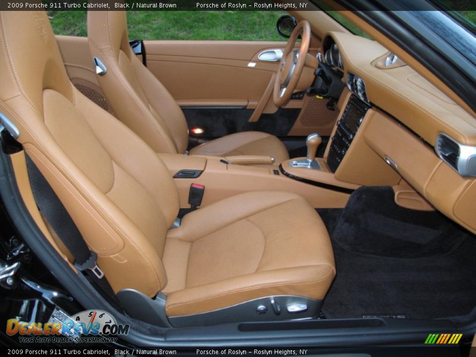 Natural Brown Interior - 2009 Porsche 911 Turbo Cabriolet Photo #15