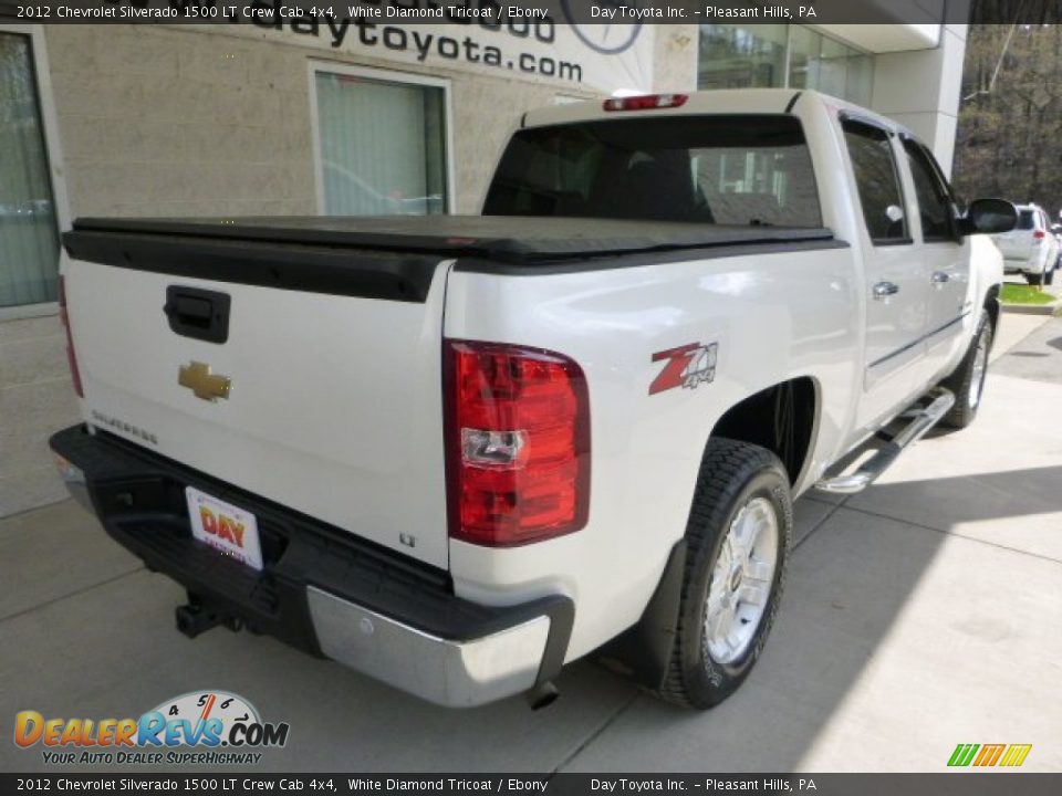 2012 Chevrolet Silverado 1500 LT Crew Cab 4x4 White Diamond Tricoat / Ebony Photo #2