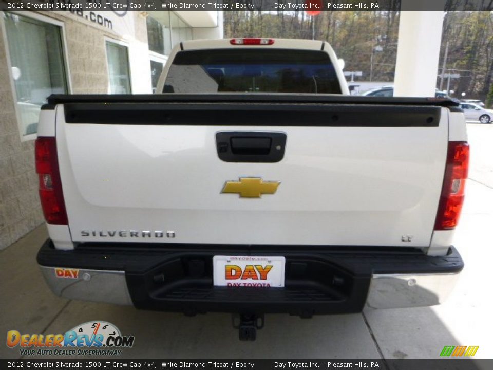 2012 Chevrolet Silverado 1500 LT Crew Cab 4x4 White Diamond Tricoat / Ebony Photo #3