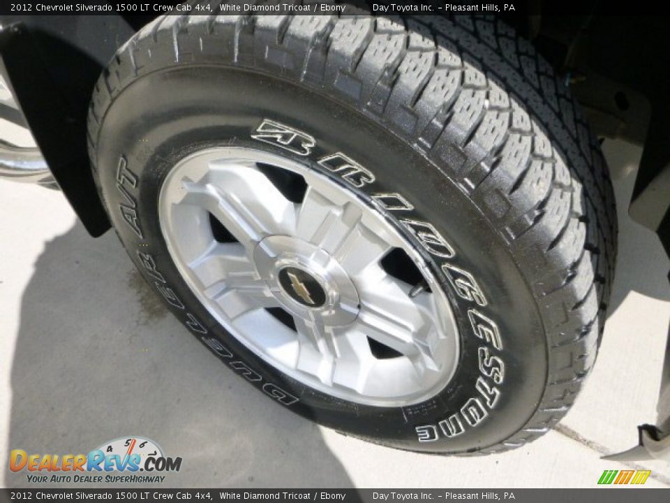 2012 Chevrolet Silverado 1500 LT Crew Cab 4x4 White Diamond Tricoat / Ebony Photo #8