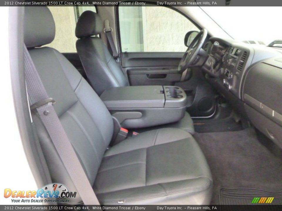 2012 Chevrolet Silverado 1500 LT Crew Cab 4x4 White Diamond Tricoat / Ebony Photo #9