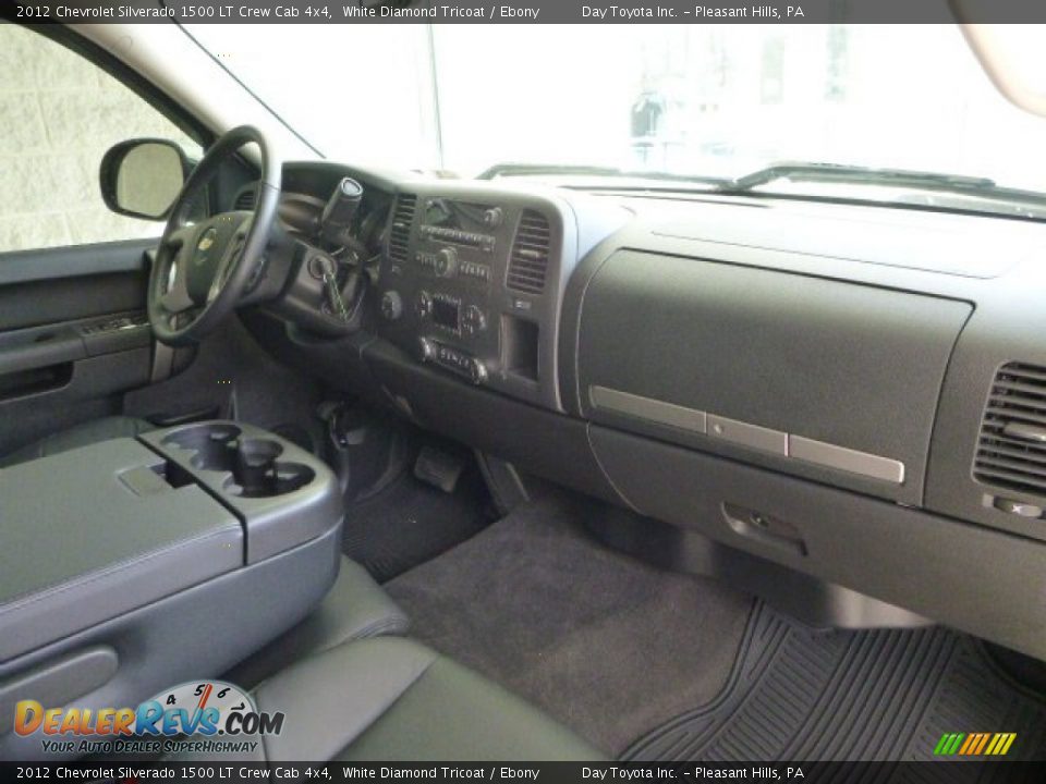 2012 Chevrolet Silverado 1500 LT Crew Cab 4x4 White Diamond Tricoat / Ebony Photo #10