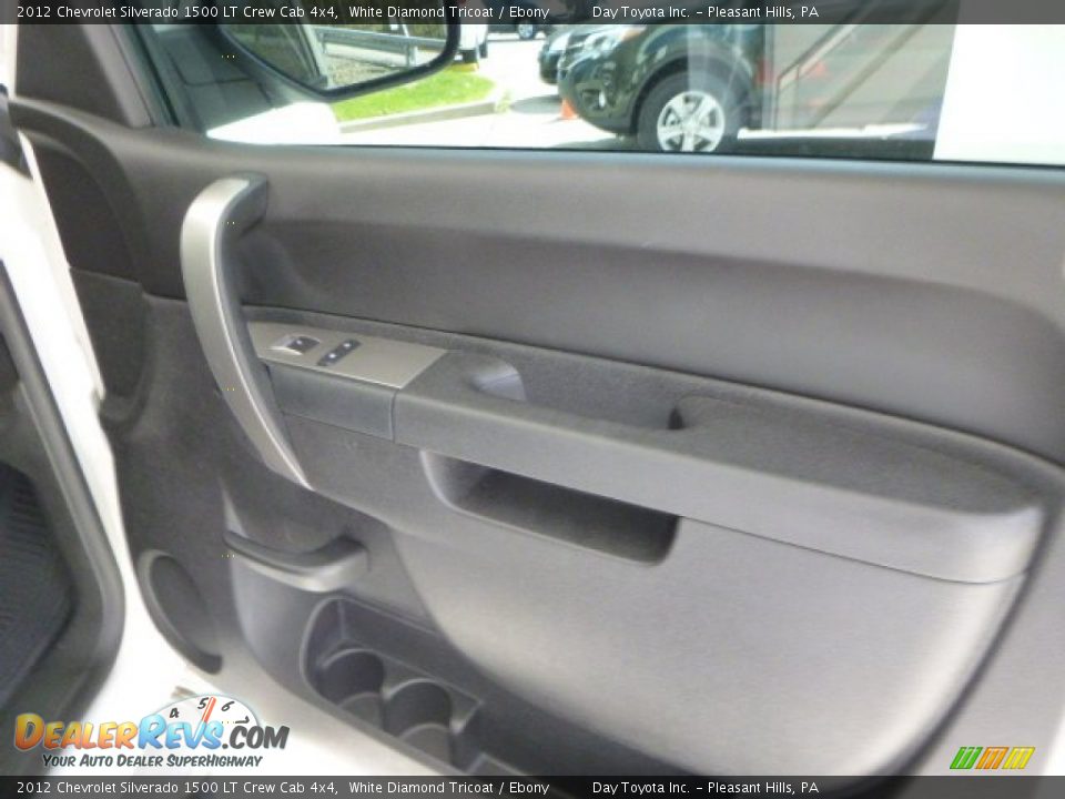 2012 Chevrolet Silverado 1500 LT Crew Cab 4x4 White Diamond Tricoat / Ebony Photo #11