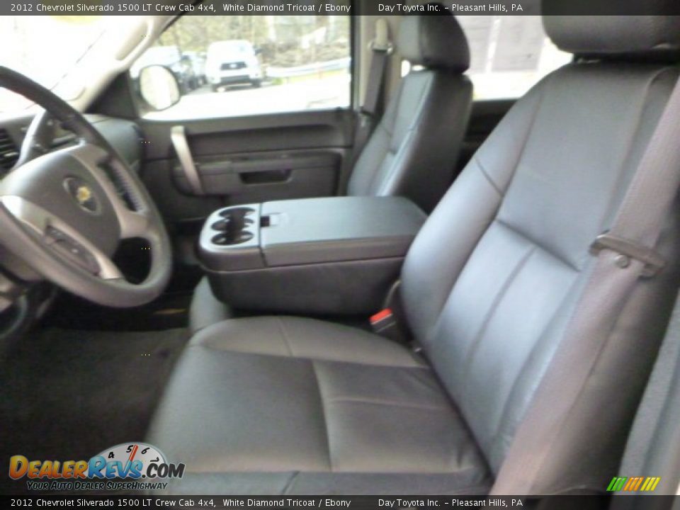 2012 Chevrolet Silverado 1500 LT Crew Cab 4x4 White Diamond Tricoat / Ebony Photo #13
