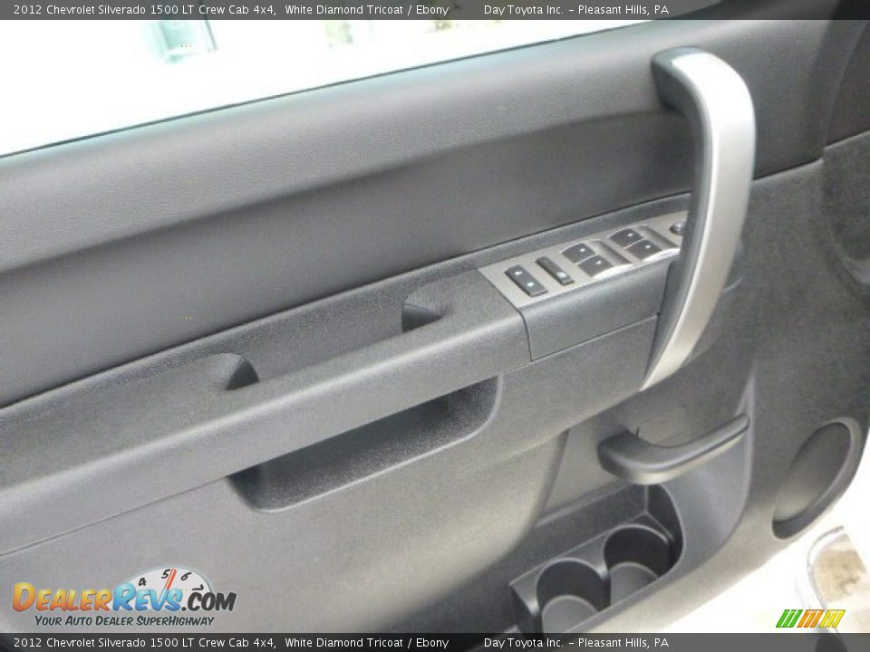 2012 Chevrolet Silverado 1500 LT Crew Cab 4x4 White Diamond Tricoat / Ebony Photo #16