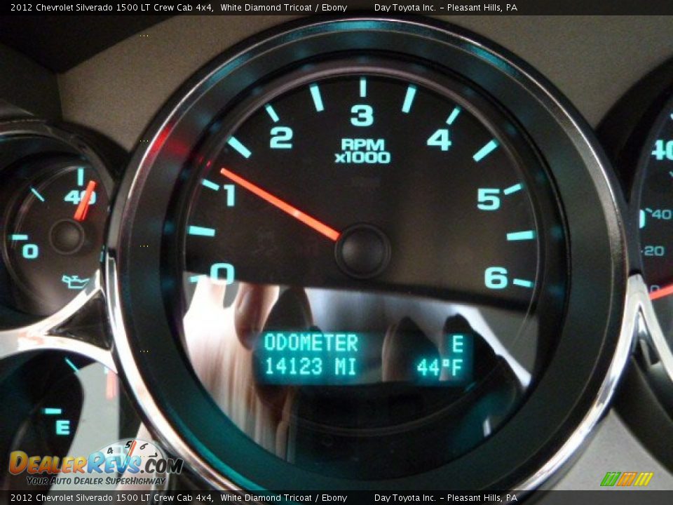 2012 Chevrolet Silverado 1500 LT Crew Cab 4x4 White Diamond Tricoat / Ebony Photo #19