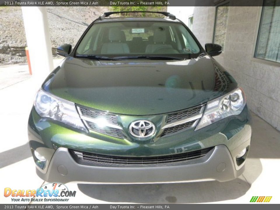2013 Toyota RAV4 XLE AWD Spruce Green Mica / Ash Photo #6