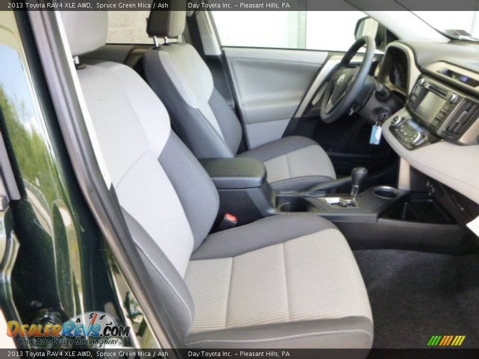 2013 Toyota RAV4 XLE AWD Spruce Green Mica / Ash Photo #9