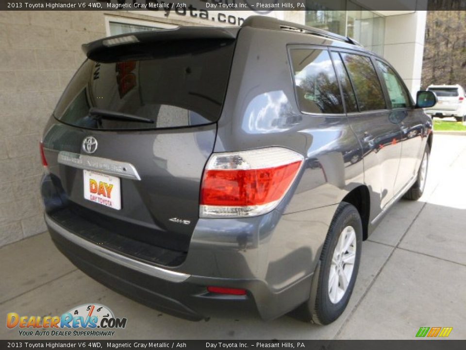 2013 Toyota Highlander V6 4WD Magnetic Gray Metallic / Ash Photo #2
