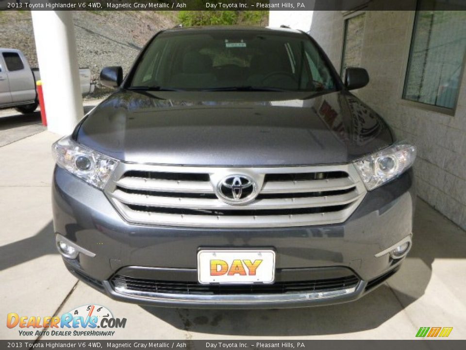 2013 Toyota Highlander V6 4WD Magnetic Gray Metallic / Ash Photo #6