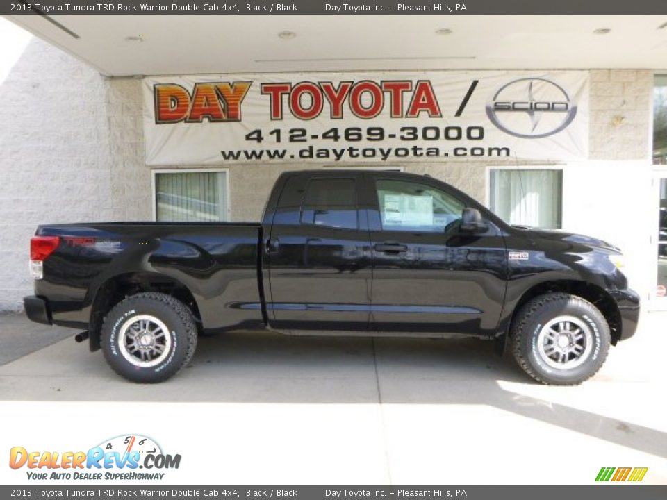 2013 Toyota Tundra TRD Rock Warrior Double Cab 4x4 Black / Black Photo #1
