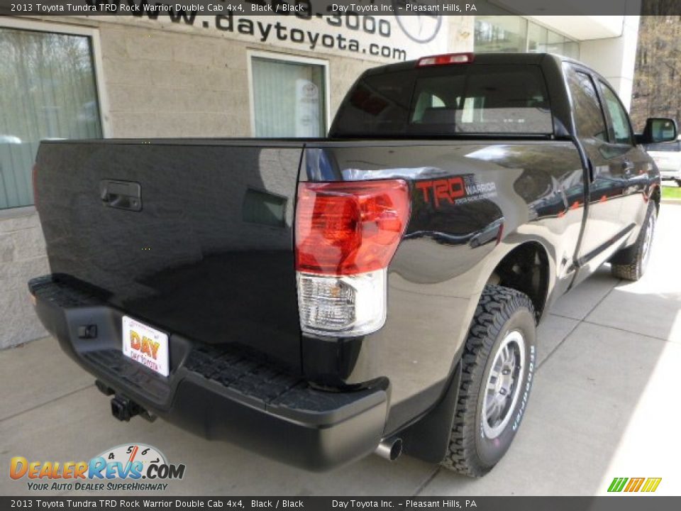2013 Toyota Tundra TRD Rock Warrior Double Cab 4x4 Black / Black Photo #2