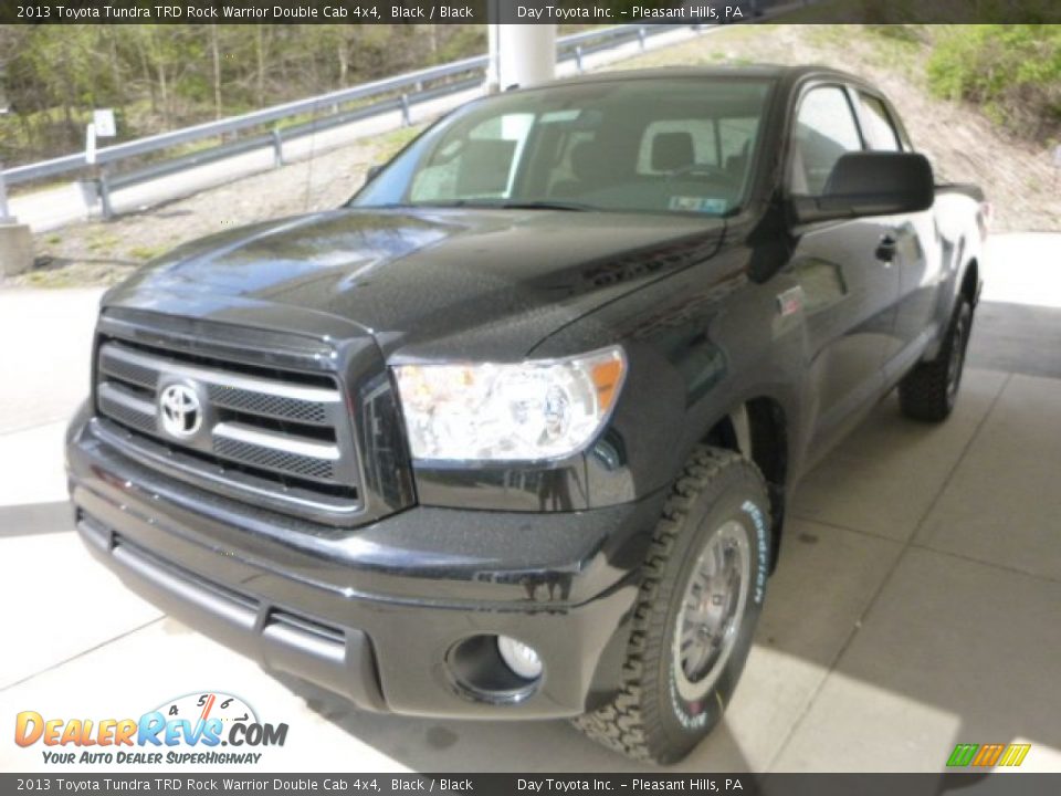 2013 Toyota Tundra TRD Rock Warrior Double Cab 4x4 Black / Black Photo #5